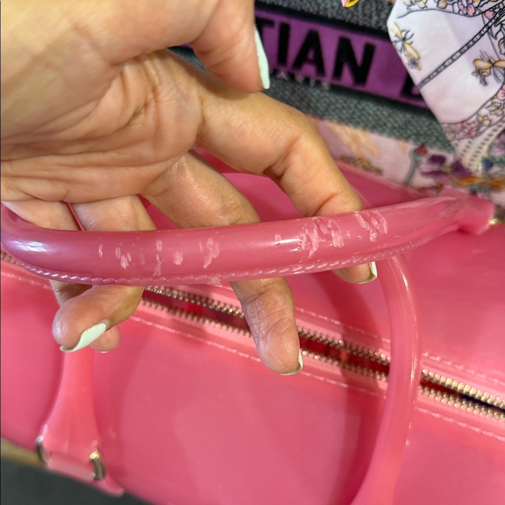 Furla Pink Glossy Satchel - Picture 6 of 6